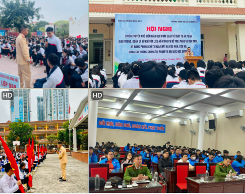 Công an phường Đông Hải 1 (Hải An) tuyên truyền pháp luật cho hơn 3.500 học sinh, sinh viên